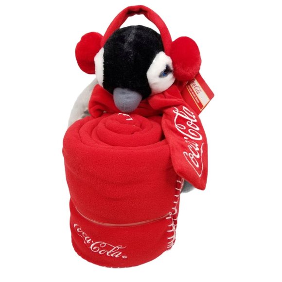 Coca Cola Gray Penguin Plush Stuffed Animal 14" - Picture 2 of 12